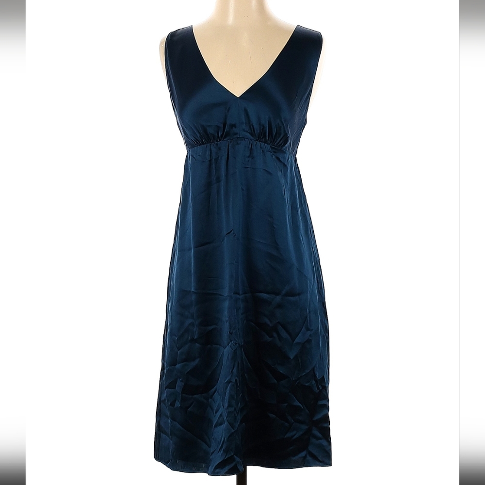 Women's blue silk dress size 4